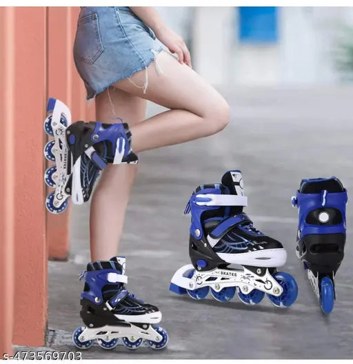 skate inline skates for Kids Age Group 8-16 Years Adjustable inline Skating Shoes Size 6-9 UK roller skates