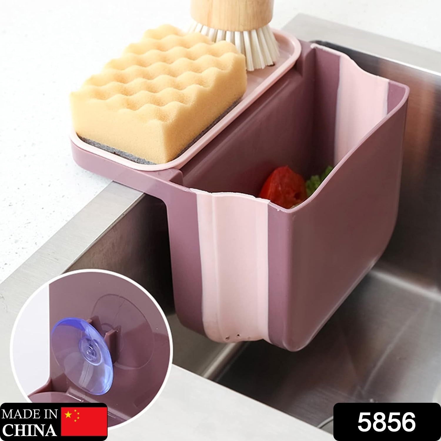 Multifunctional sink basket used for draining and storage