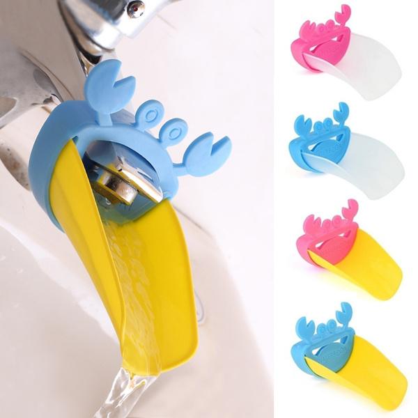 Faucet Extender | Easy Use for Hand Washing for Kids, Toddlers, Babies and Children | Silicone Sink Handle Extender | Fun Hand-Washing Solution | Cute Duck Mouth Design Wash Helper Bathroom Sink for Babies and Children (1 Pc) - Springkart 
