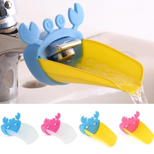 Faucet Extender | Easy Use for Hand Washing for Kids, Toddlers, Babies and Children | Silicone Sink Handle Extender | Fun Hand-Washing Solution | Cute Duck Mouth Design Wash Helper Bathroom Sink for Babies and Children (1 Pc) - Springkart 