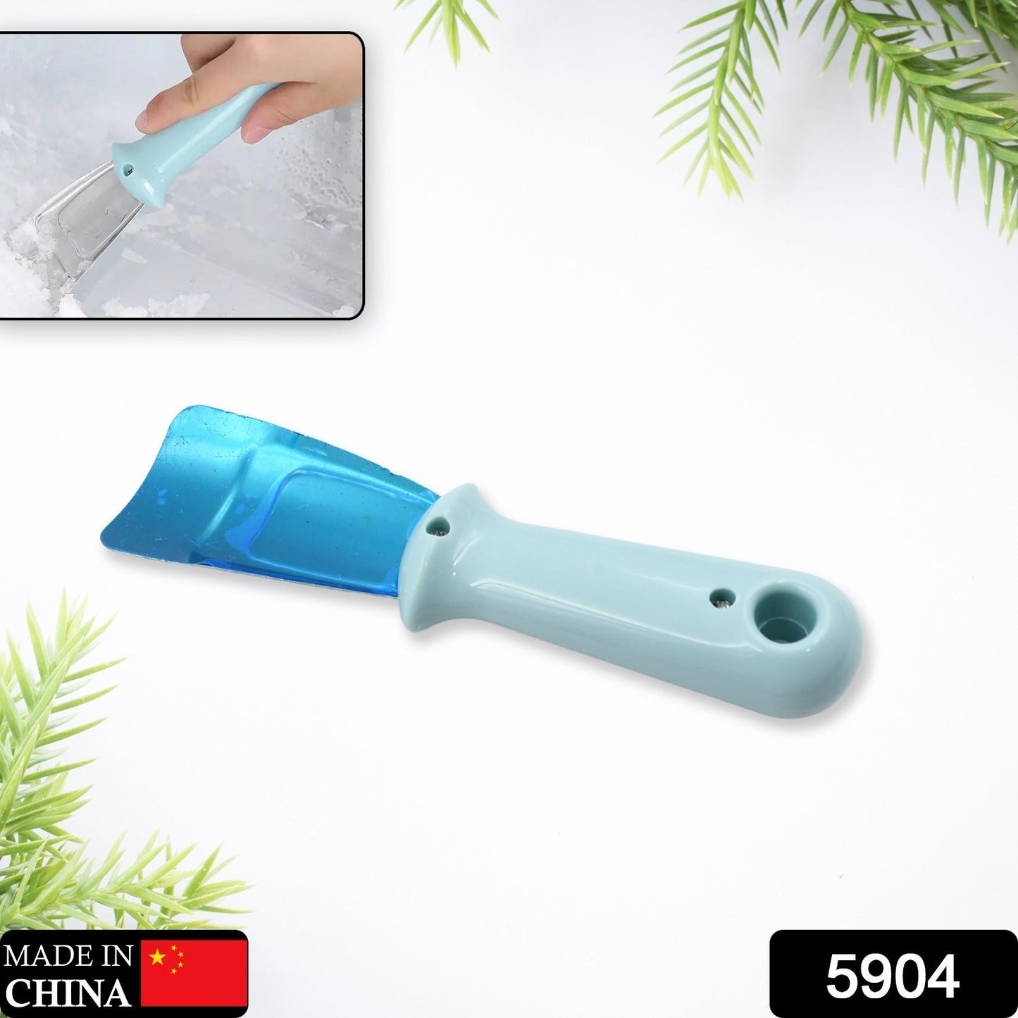 ice Remover Scoop, Non Slip Ergonomic Design Compact Size Freezer Shovel Anti Rust for Refrigerator (1Pc) - Springkart 