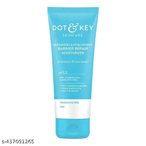 Dot and Key Ceramides & Hyaluronic Hydrating Face CreamI Barrier Repair For Dry Skin, 100g