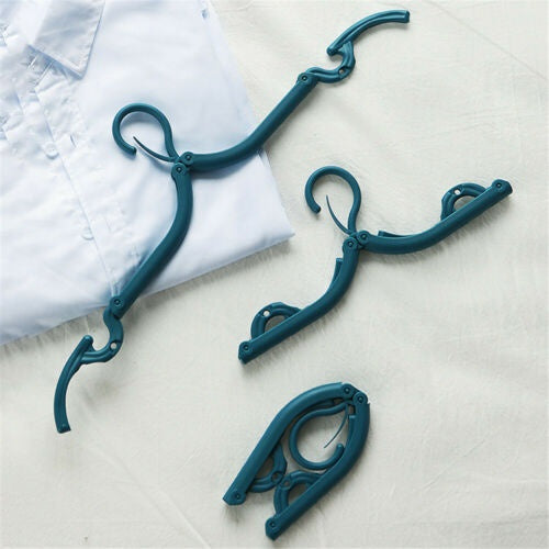 Portable & Foldable Multicolor Plastic Hangers (1pc) - Springkart 