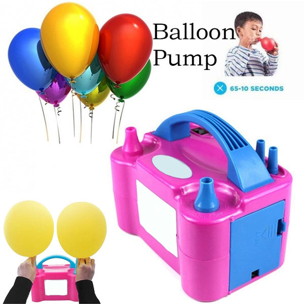 Portable Dual Nozzle Electric Balloon Blower Pump Inflator - Springkart 