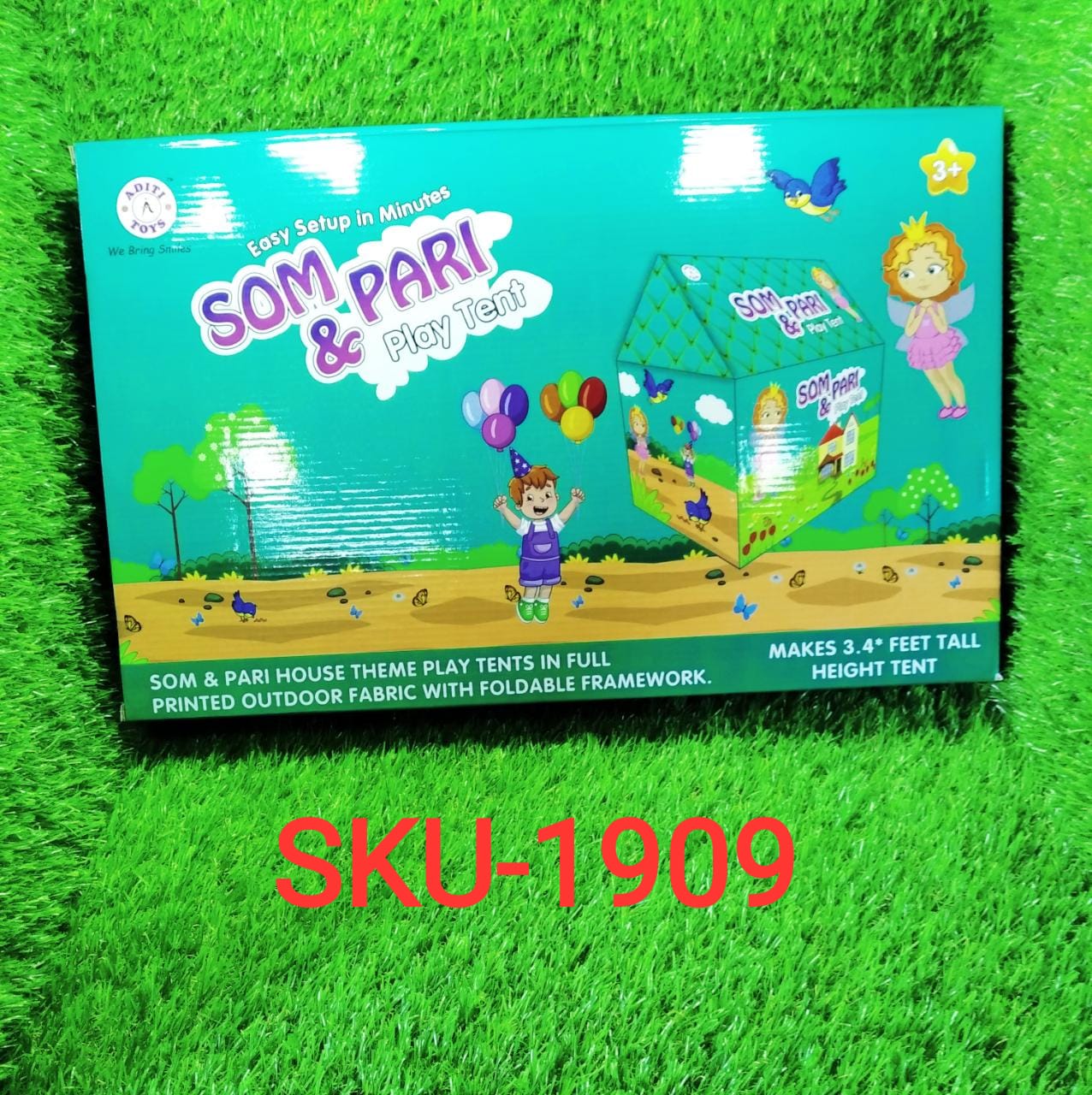 Jumbo Size Go to School Kids Play Tent House (Multicolour) - Springkart 