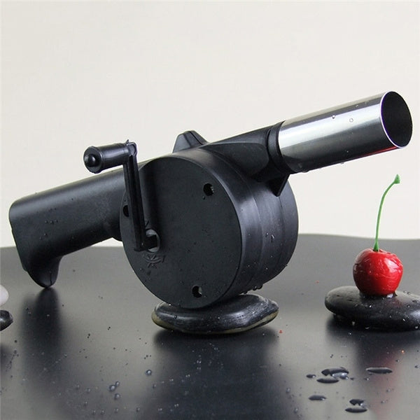 Portable Hand Crank Air Blower Fan for Charcoal Grill BBQ - Springkart 