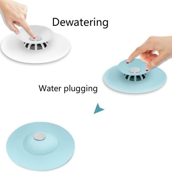 Creative 2-in-1 Silicone Sewer Sink Sealer Cover Drainer (multicolour) - Springkart 
