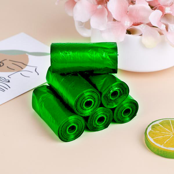 Green Compostable Corn Starch Garbage Bags (17" x 19") - Springkart 