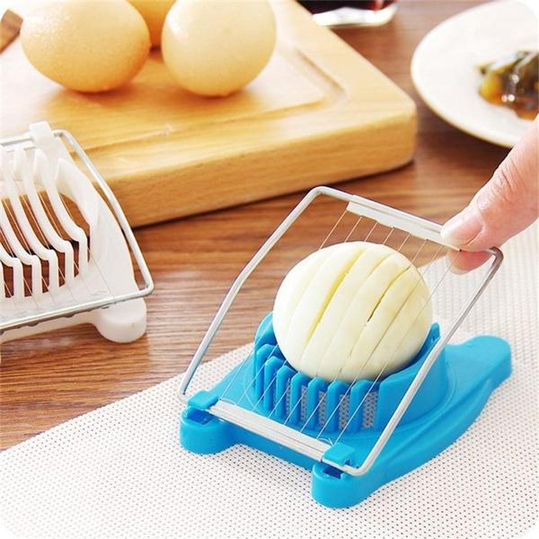 Plastic Multi Purpose Egg Cutter / Slicer with Stainless Steel Wires - Springkart 