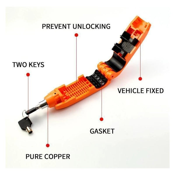 Heavy Duty Bike Brake Lock - Secure Locking System with Handlebar and Brake Lever Grip - Springkart 