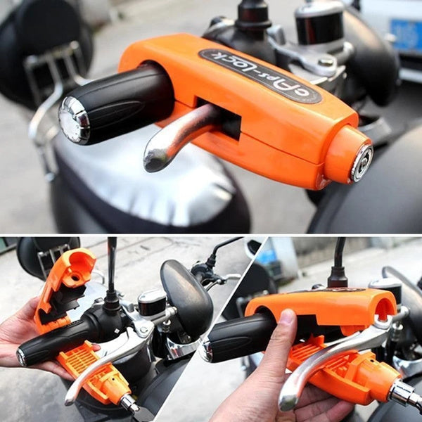 Heavy Duty Bike Brake Lock - Secure Locking System with Handlebar and Brake Lever Grip - Springkart 