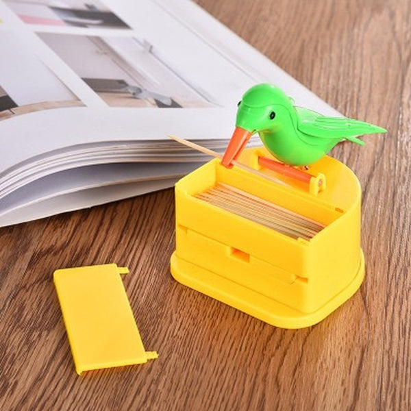 Portable Automatic Bird Toothpick Storage Box - Springkart 