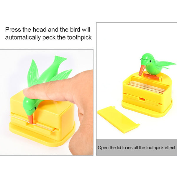 Portable Automatic Bird Toothpick Storage Box - Springkart 