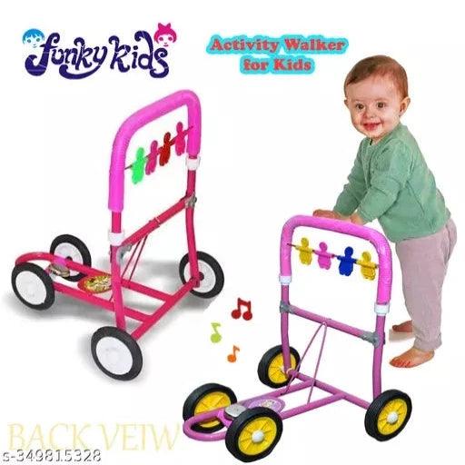 Funky Kids Ringing Bell Reda Activity Walker Blue - Springkart 