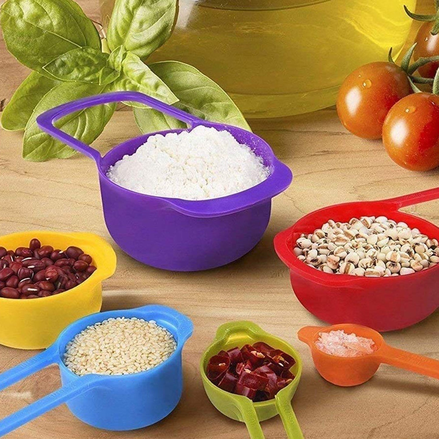 Plastic Measuring Spoons for Kitchen (6 pack) - Springkart 