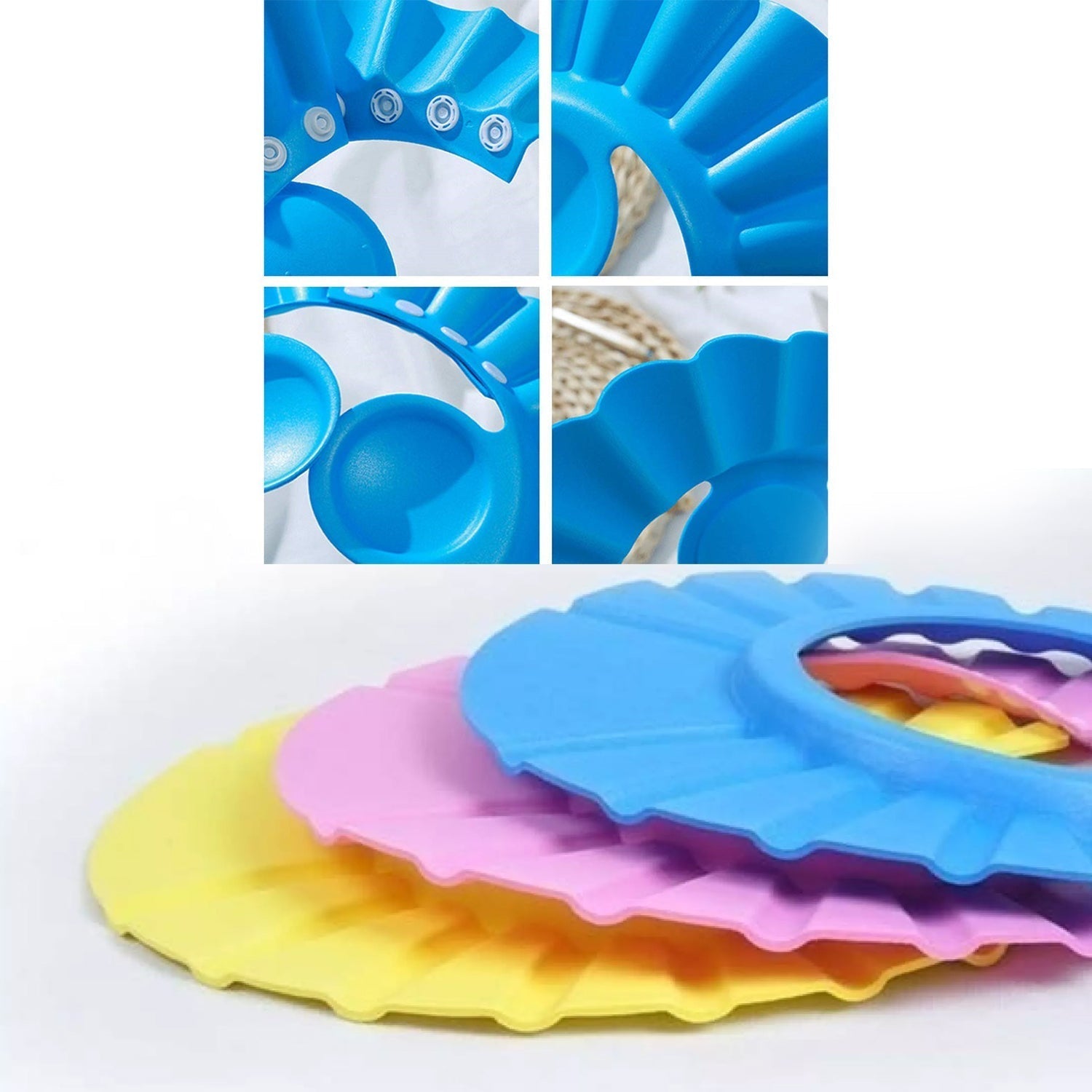 Adjustable Safe Soft Bathing Baby Shower Cap - Springkart 