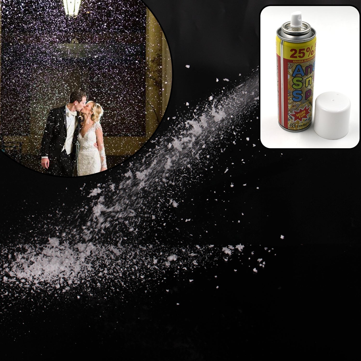 Party Snow Spray used in all kinds of party and official places for having fun with friends and others. - Springkart 