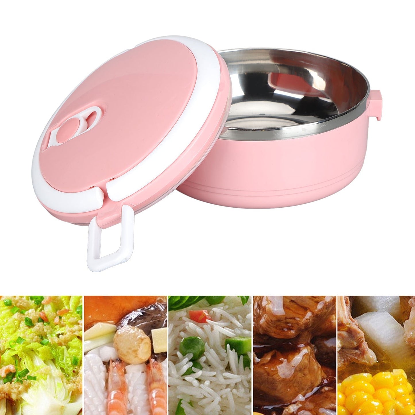 Multi Layer Stainless Steel Hot Lunch Box (1 Layer) - Springkart 
