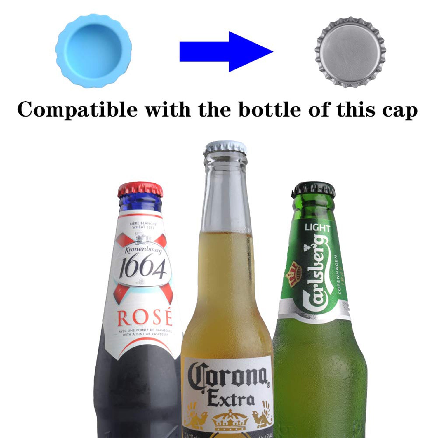 Beer Savers Caps for Soda & Bottles (6-Piece) - Springkart 