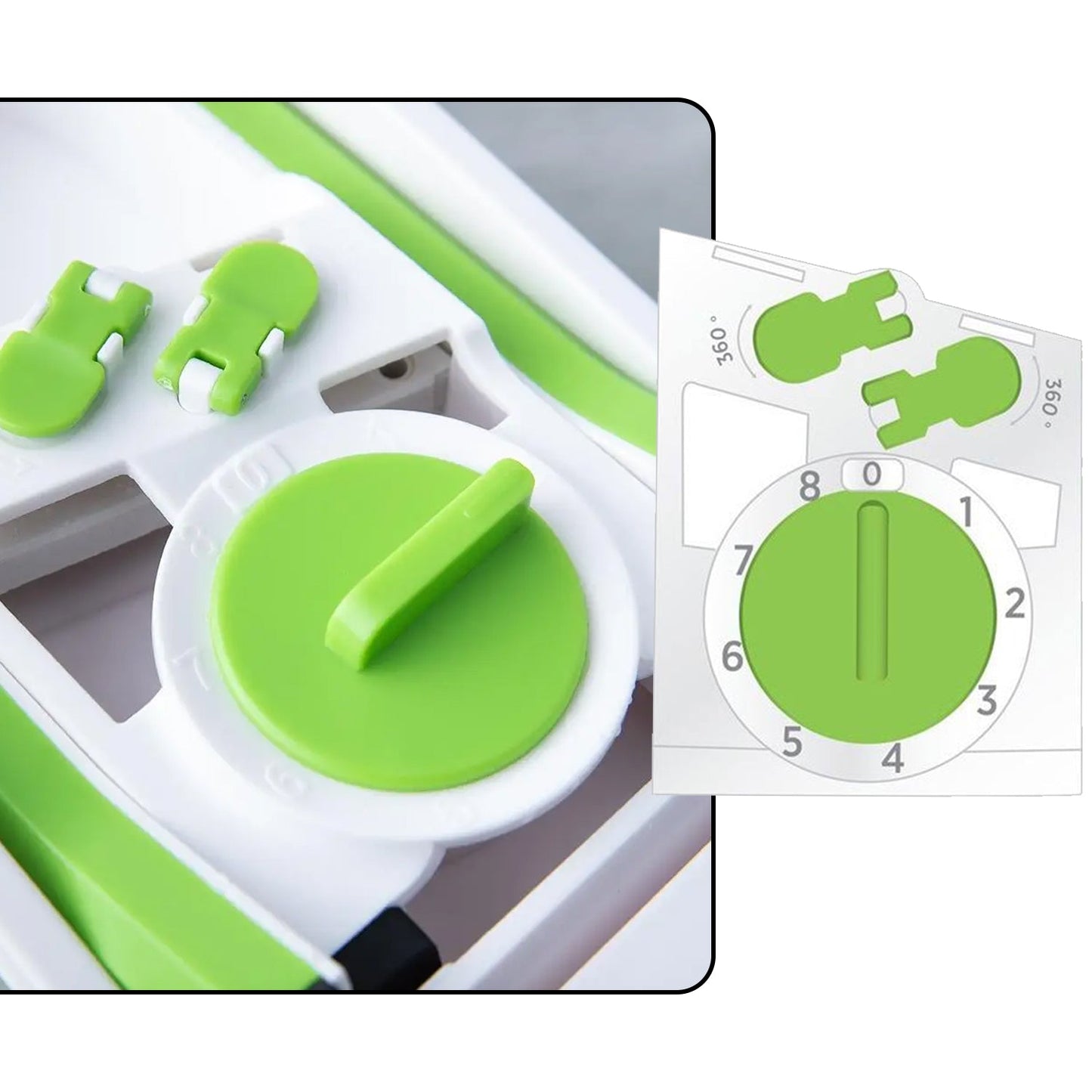 Multi functional Time Saving Adjustable Hand Press Vegetables Chopper - Springkart 