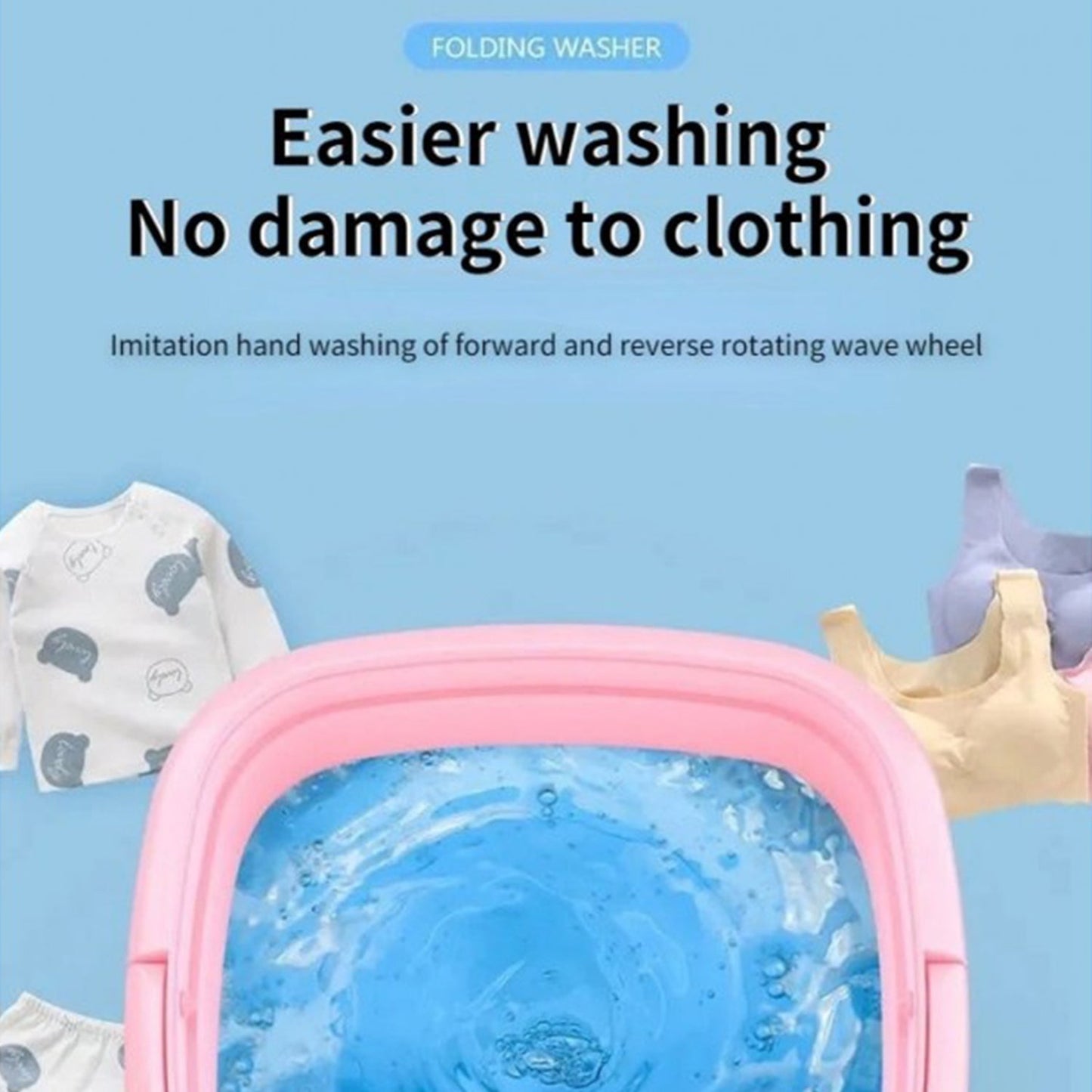 Mini Foldable Washing Machine - Springkart 
