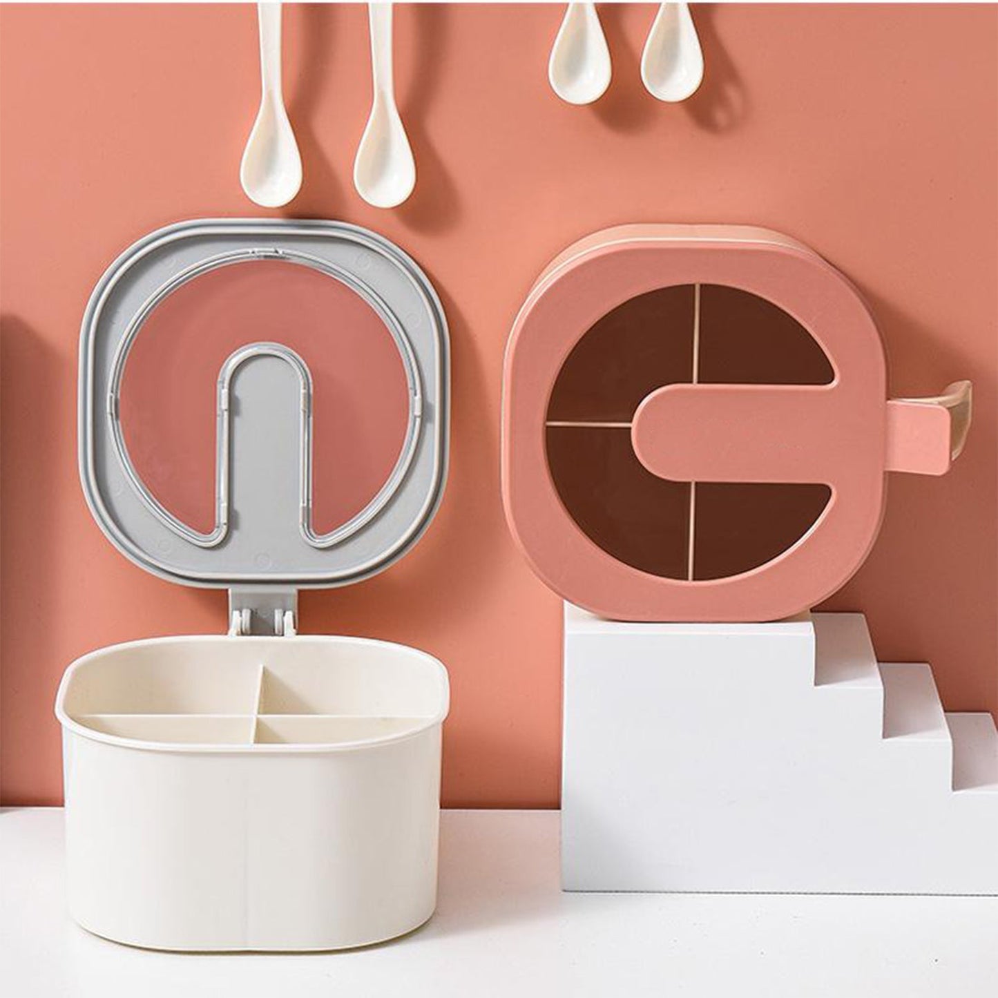 Four Grid Spice Storage Seasoning Box - Springkart 
