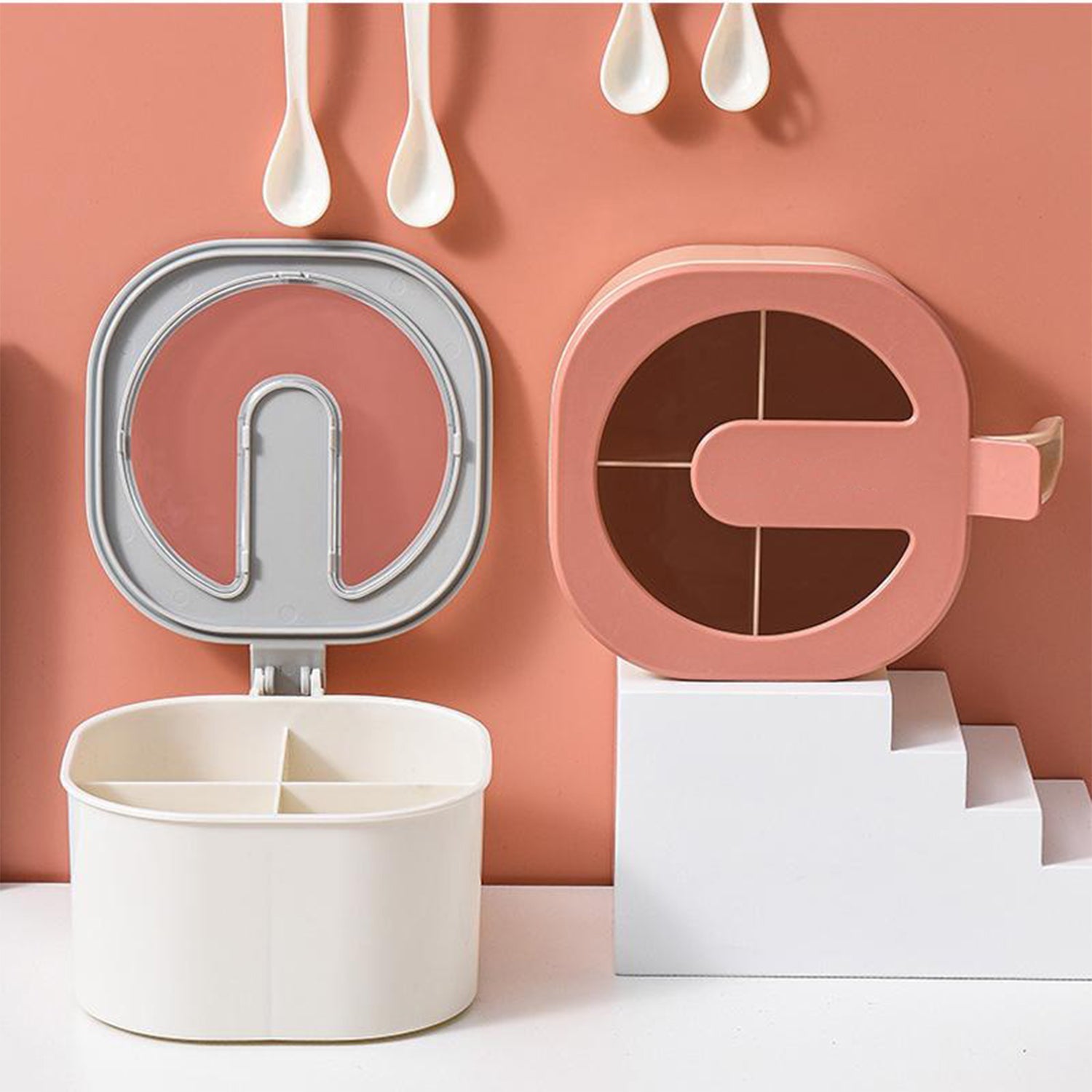 Four Grid Spice Storage Seasoning Box - Springkart 