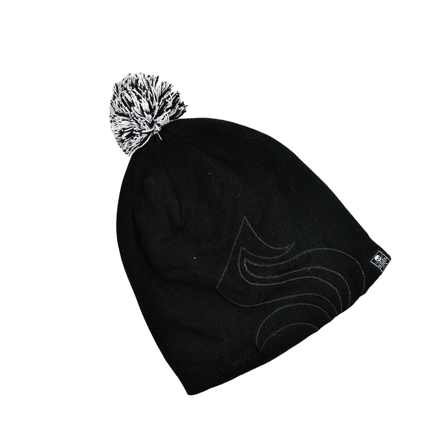 Men's and Women's Skull Slouchy Winter Woolen Knitted Black Inside Fur Beanie Cap. - Springkart 