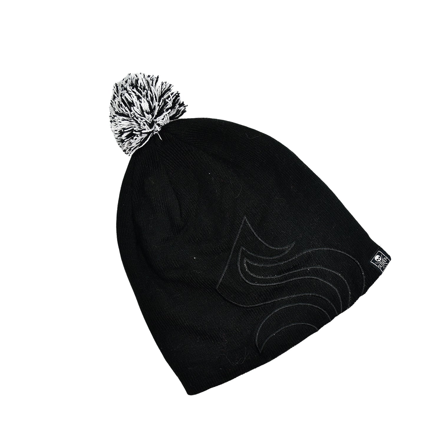 Men's and Women's Skull Slouchy Winter Woolen Knitted Black Inside Fur Beanie Cap. - Springkart 