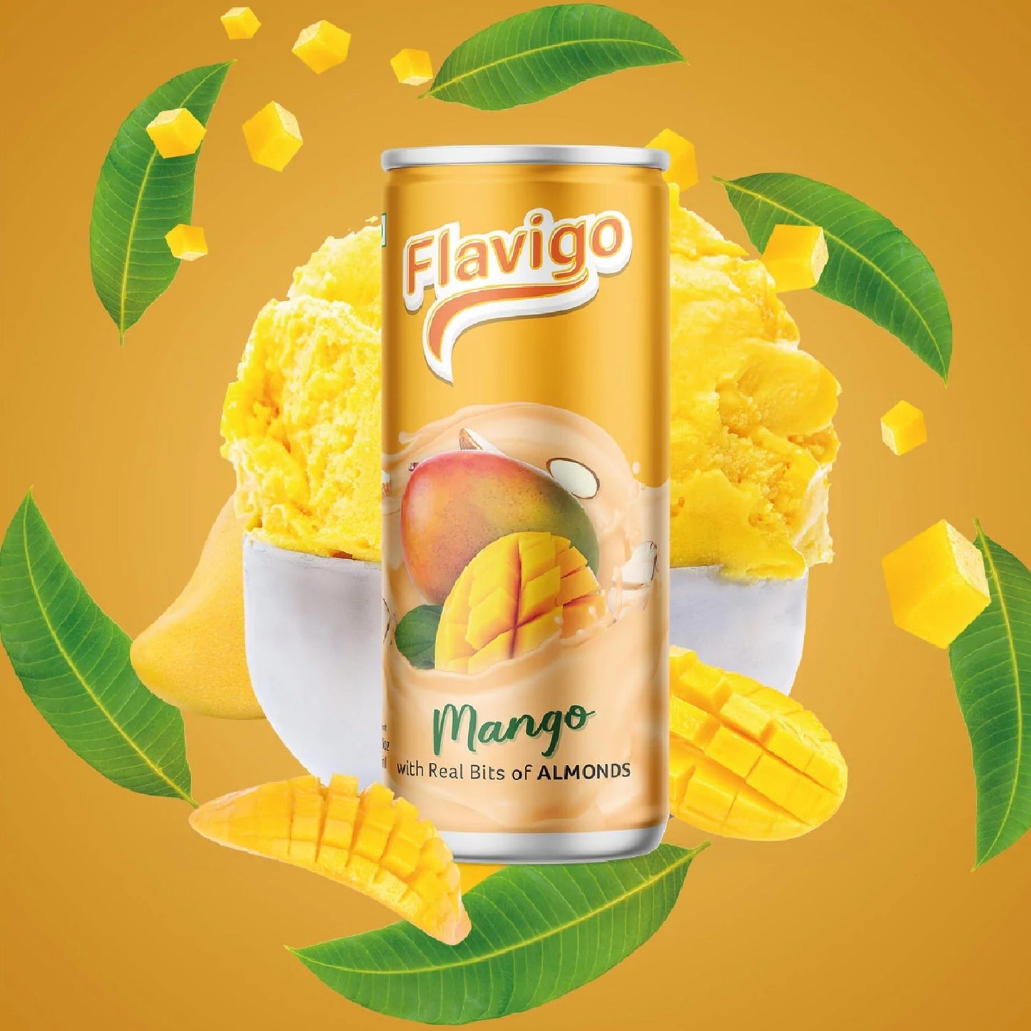 Flavigo Mango Ice Cream Milkshake (200Ml) | Ice cream shakes - Springkart 