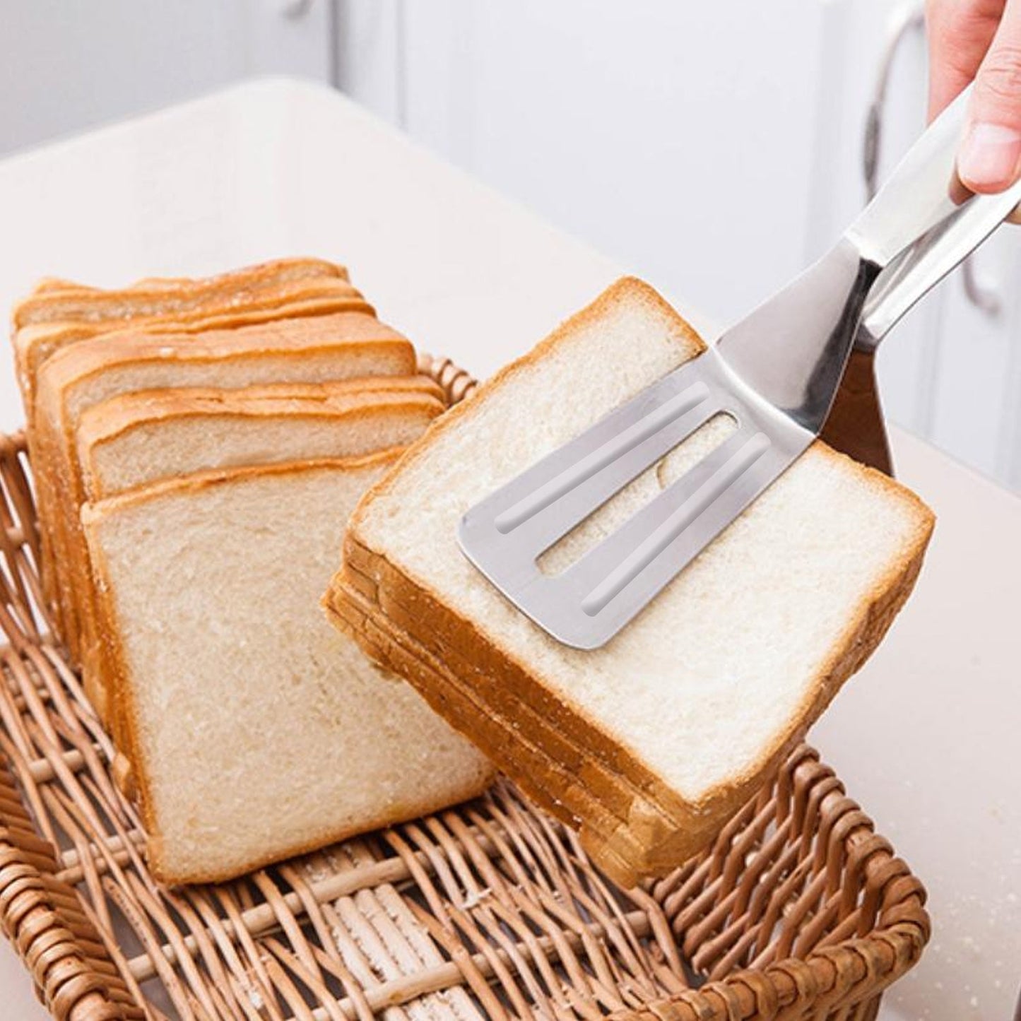 MULTIFUNCTION COOKING SERVING TURNER FRYING FOOD TONG. STAINLESS STEEL STEAK CLIP CLAMP BBQ KITCHEN TONG. - Springkart 