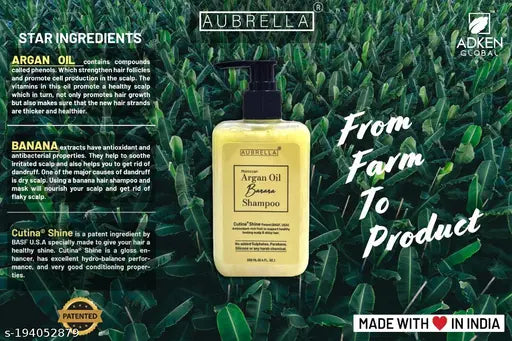 Adken Banana shampoo For frizzy hair hair fall and dandruff