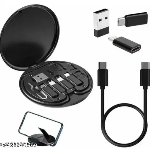 60W USB Adapter Cable Conversion Storage, Multi-Type Charging Convertor