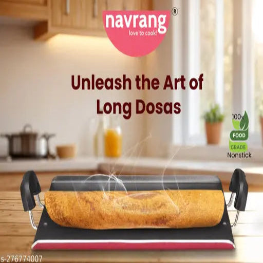 Non Stick Aluminium Patri Tawa 280mm,Gray Color  -Non Induction