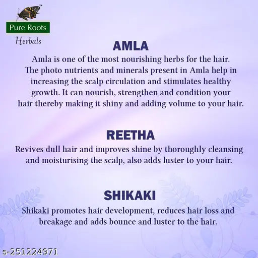 Amla & Shikakai With Reetha Shampoo 1000 ml with 100 ml Ubtan face wash