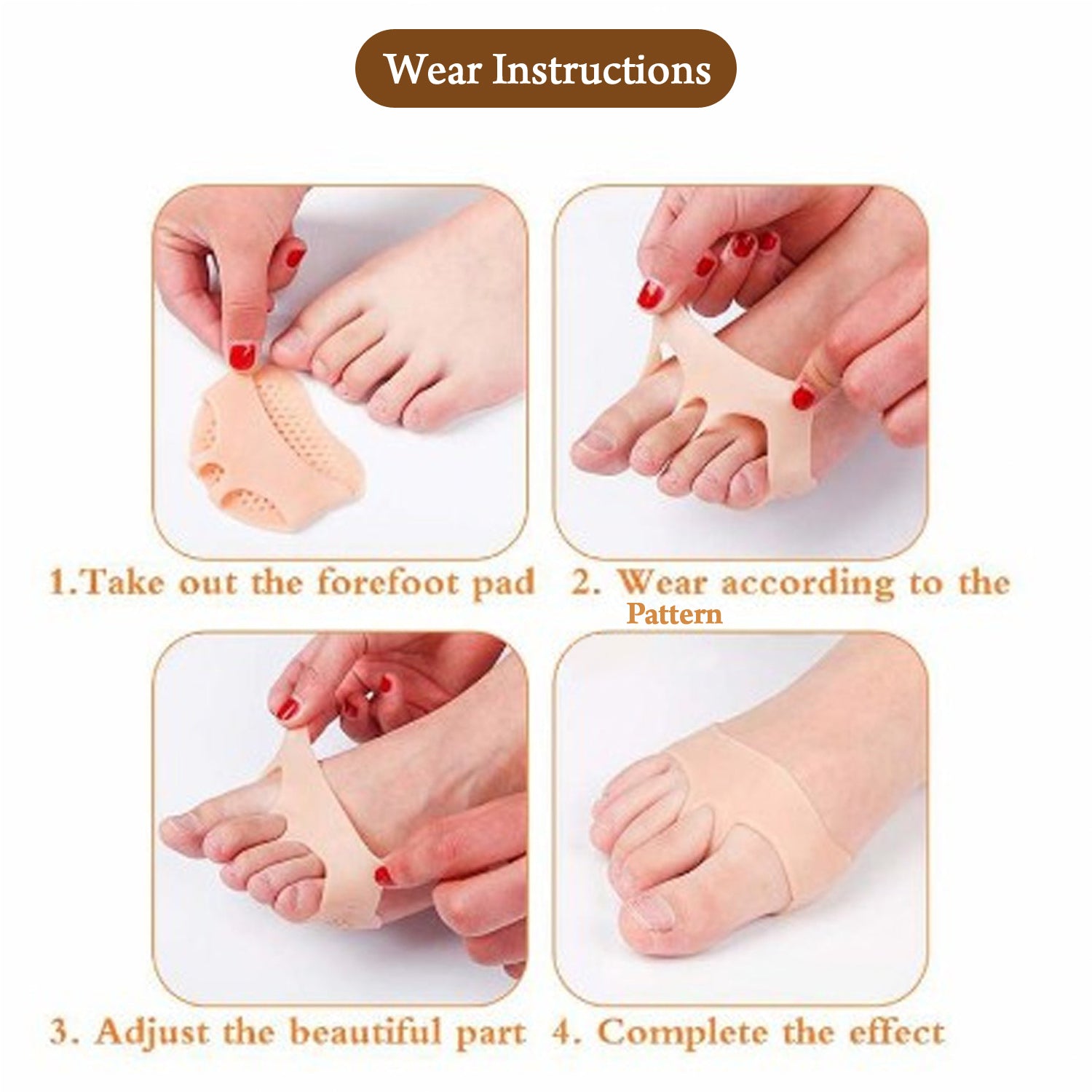 6257 Silicone Tiptoe Protector And Cover Used In Protection Of Toe For Men And Women - Springkart 