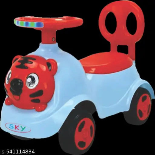 Very strong and nice toy for babies to sit on and walk on. Today  can find it in blue, pink, gray,  purple,yellow;'green/any  (multicolor) boys and girls [sound toys]