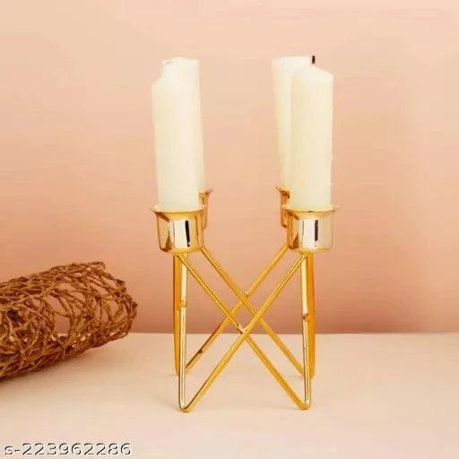 Golden Small Designer 4 Tealight Candle Holders & Stands