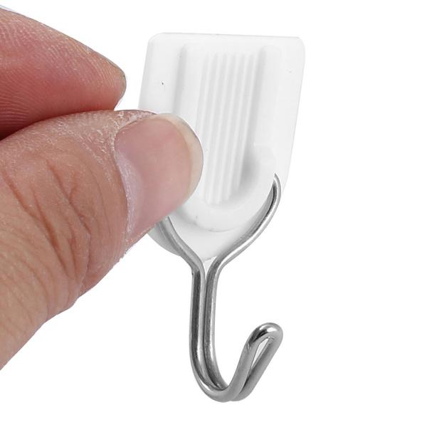 1627 Adhesive Sticker Abs Plastic Hook Towel Hanger For Kitchenbathroom - Springkart 