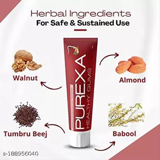 Purexa Heathy Gums Toothpaste for Bleeding gums and Daily Protection Against Gum Problems (Pack Of 5) - Springkart 