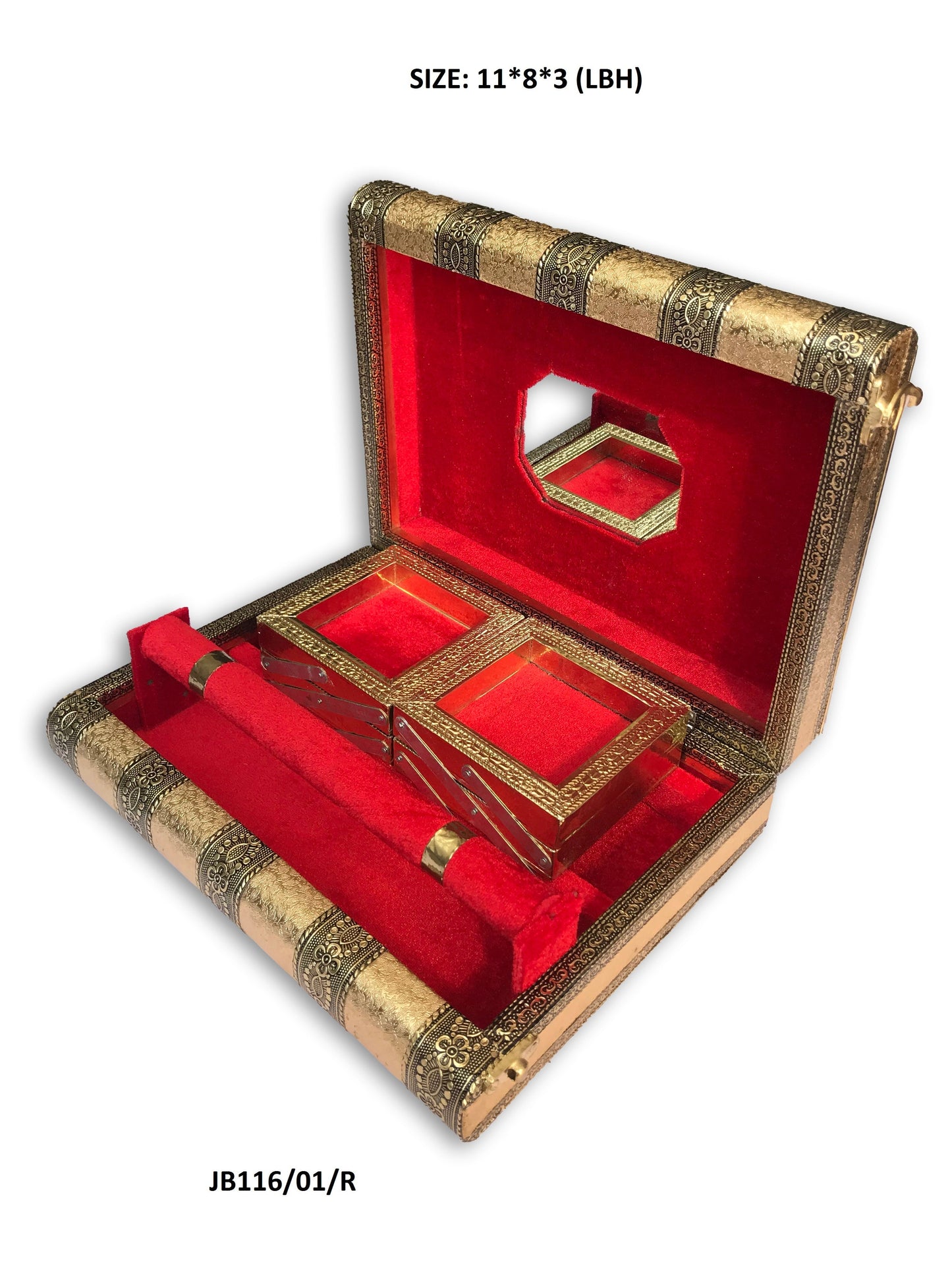 Jewellery Jewel Boxes Storage Box Organizer Gift Box for Women Necklace Earring Set Bangles Churi Gift for Women - Springkart 