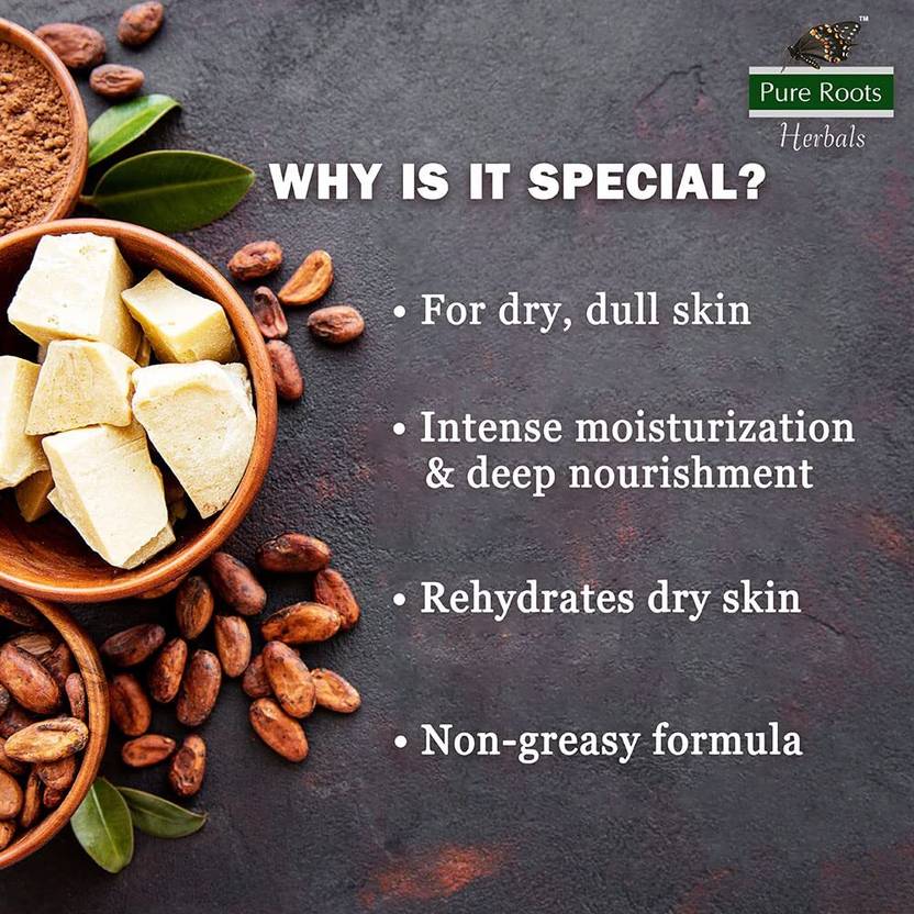 Pure Roots Cocoa Butter and Almond & Honey Body Lotion Combo 400ml Each Pack of 2 - Total  (800 ml)