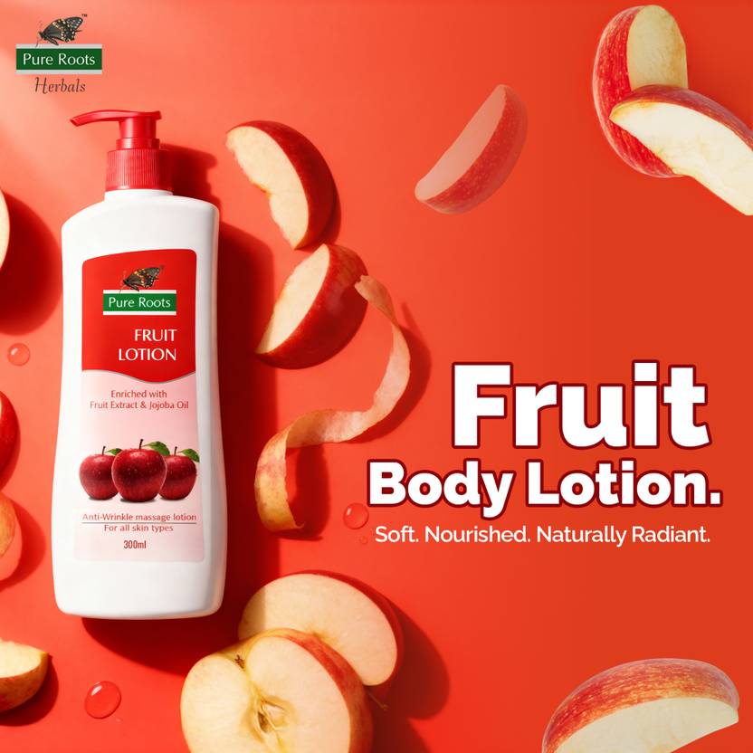 Pure Roots Fruit Lotion - Pack of 2 ( 300ml * 2 )  (600 ml)