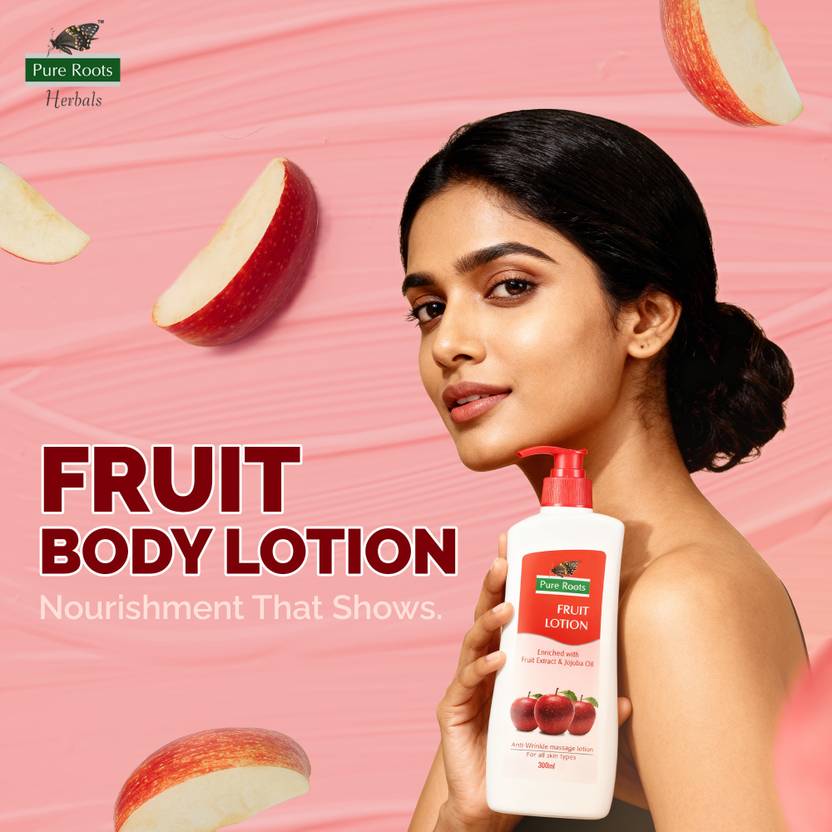 Pure Roots Fruit Lotion - Pack of 2 ( 300ml * 2 )  (600 ml)