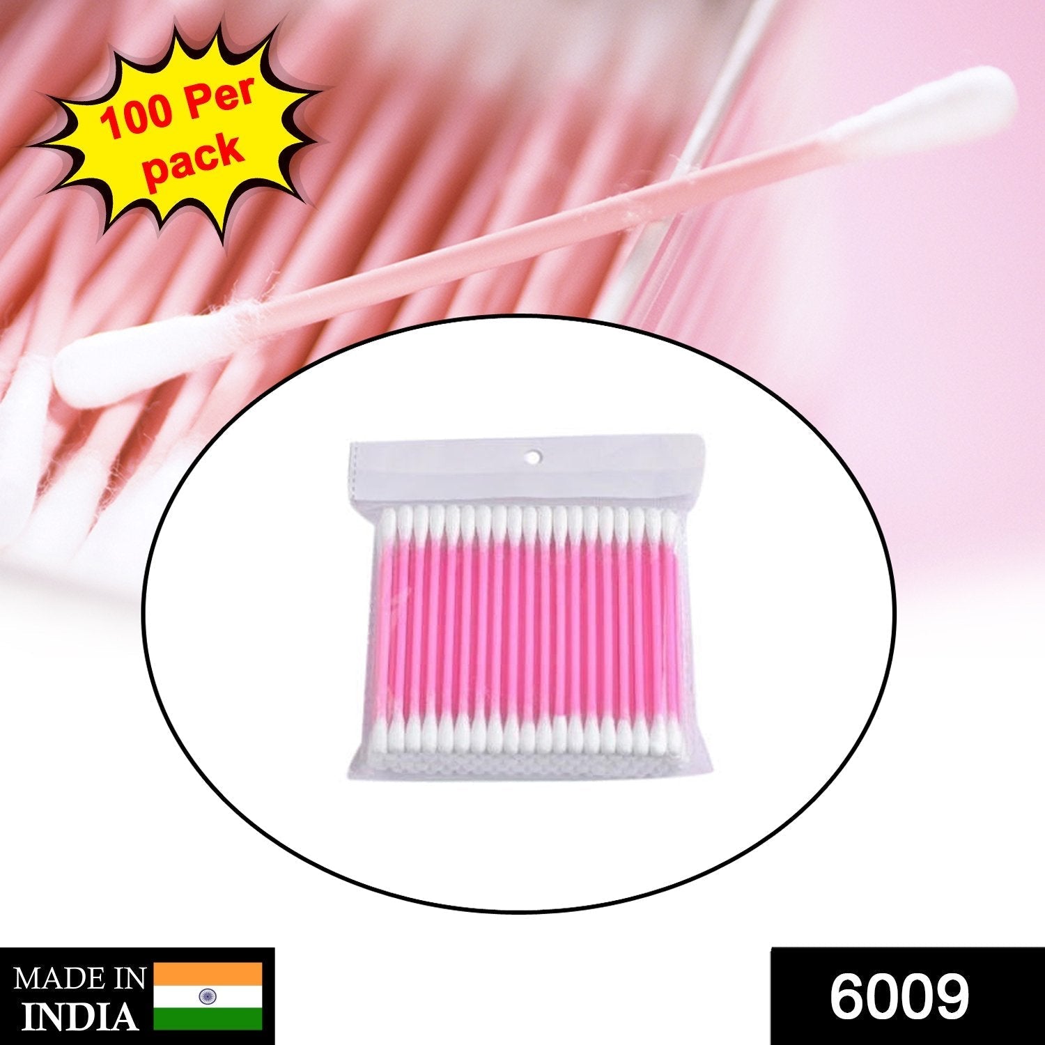 Cotton Buds for ear cleaning, soft and natural cotton swabs (100 pieces) - Springkart 