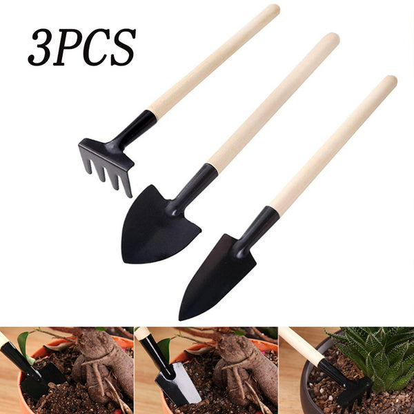 Kid's Garden Tools Set of 3 Pieces (Trowel, Shovel, Rake) - Springkart 