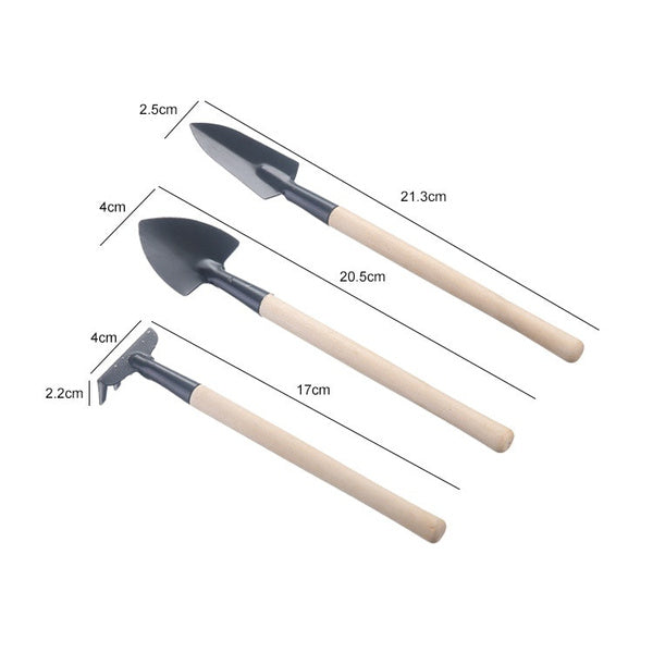Kid's Garden Tools Set of 3 Pieces (Trowel, Shovel, Rake) - Springkart 