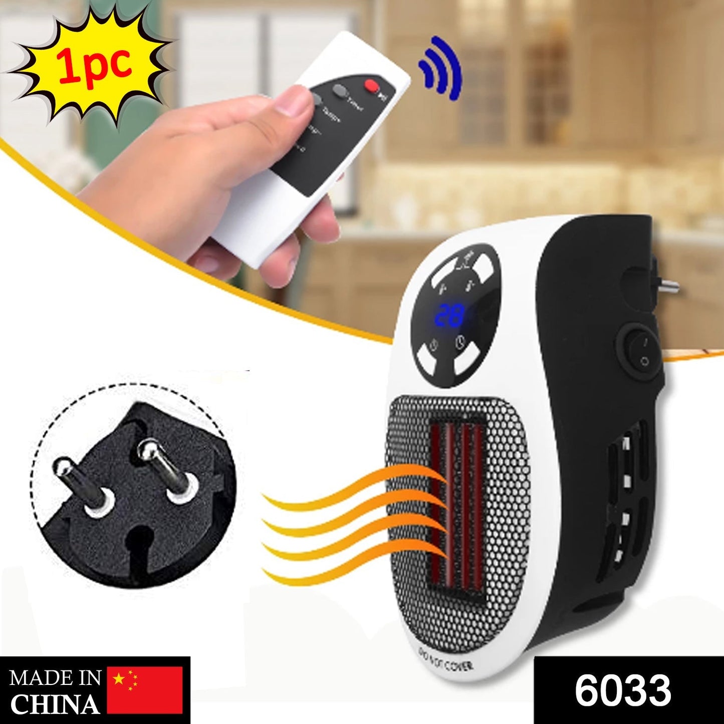 Portable Electric Heater Mini Fan Heater Desktop Household - Springkart 