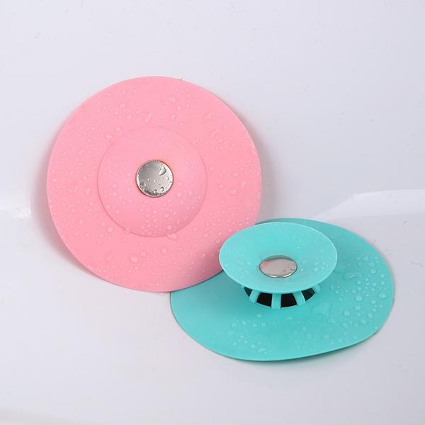 Creative 2-in-1 Silicone Sewer Sink Sealer Cover Drainer (multicolour) - Springkart 