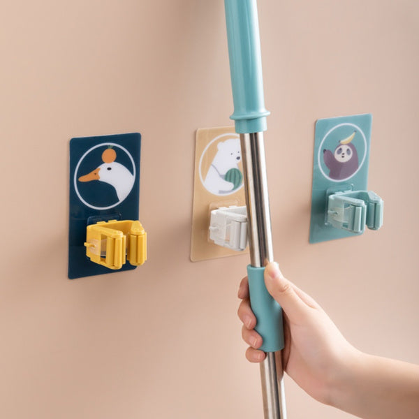 Magic Sticker Series Self Adhesive Mop and Broom Holder - Springkart 